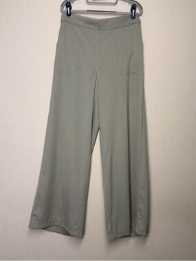 Max Studio Wide-Leg Pants in Sage Green
